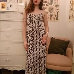 Tribal Print Maxi Dress